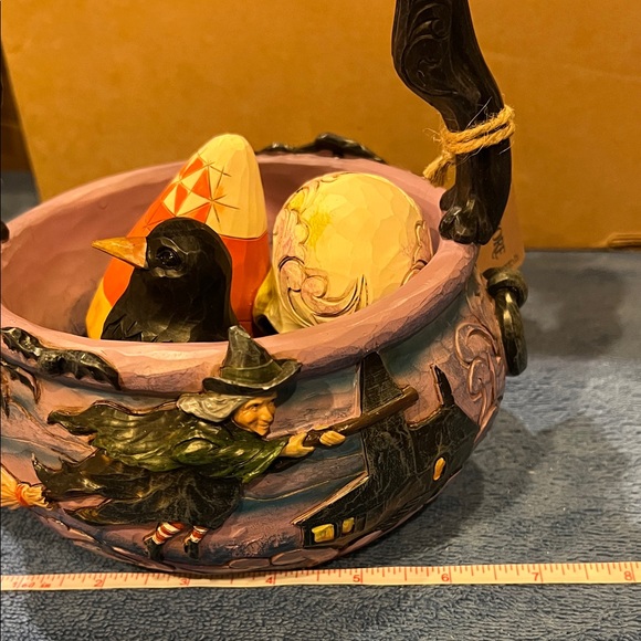 Jim Shore ‘Oh What a Frightful Night’ Halloween Basket - Picture 11 of 13